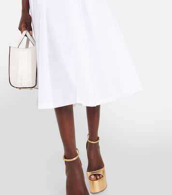Falda midi de algodón | Valentino