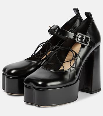 Escarpins à plateau en cuir | Simone Rocha