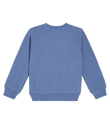 Felpa in jersey di cotone con logo | Balmain Kids