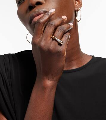 Anello Horn in oro 14kt con diamanti | Rainbow K