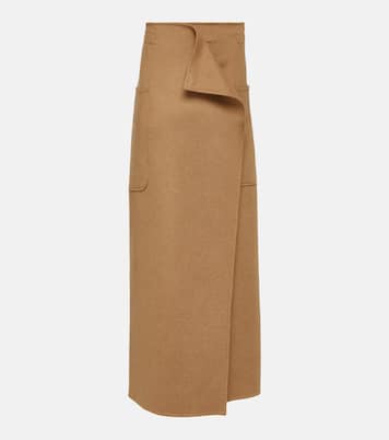 Gonna lunga Carbone in cammello | Max Mara