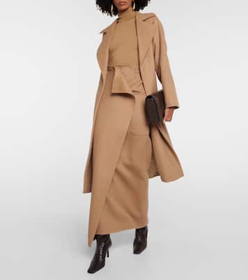 Gonna lunga Carbone in cammello | Max Mara