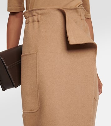 Gonna lunga Carbone in cammello | Max Mara