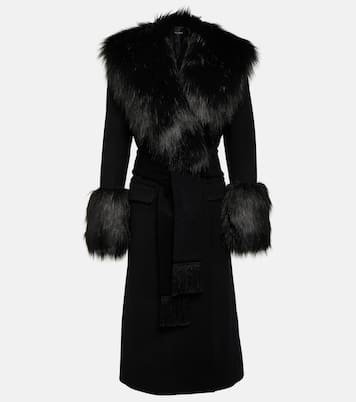 Manteau en laine et cachemire à fourrure synthétique | Dolce&Gabbana