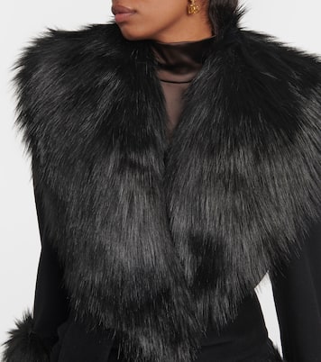 Manteau en laine et cachemire à fourrure synthétique | Dolce&Gabbana