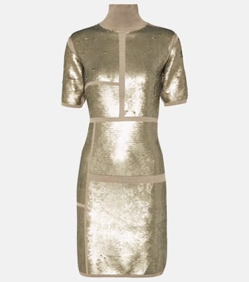 Minikleid aus einem Wollgemisch mit Pailletten | Joseph