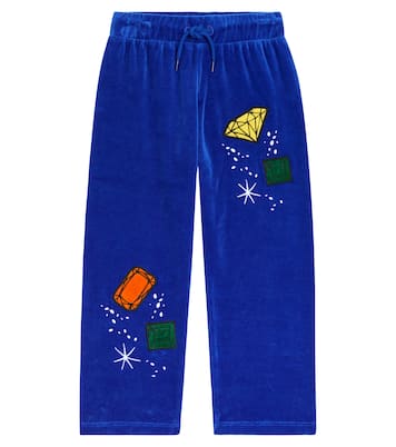 Hose Jewels aus Velours | Mini Rodini