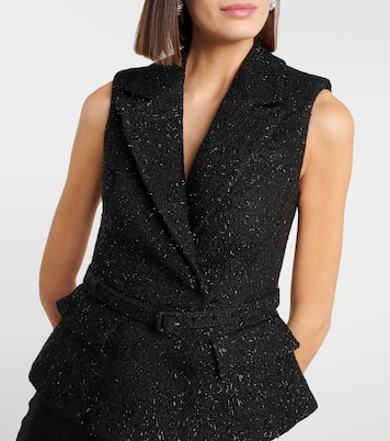 Peplum bouclé gown | Self-Portrait