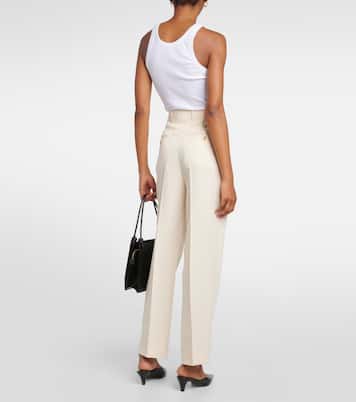 Pantaloni regular a pieghe | Toteme