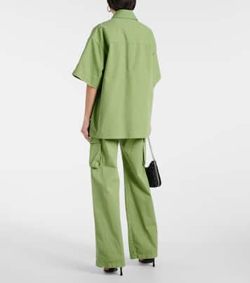 Camisa oversized de lona de algodón | Stella McCartney