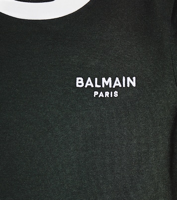 T-Shirt aus Baumwoll-Jersey | Balmain Kids