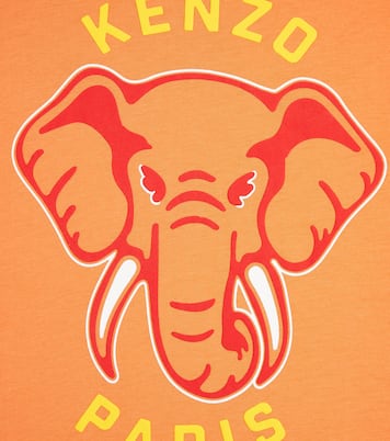 Printed cotton jersey T-shirt dress | Kenzo Kids