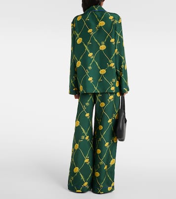 Camicia pigiama in popeline di seta | Burberry