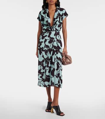 Robe midi en crêpe | Dries Van Noten