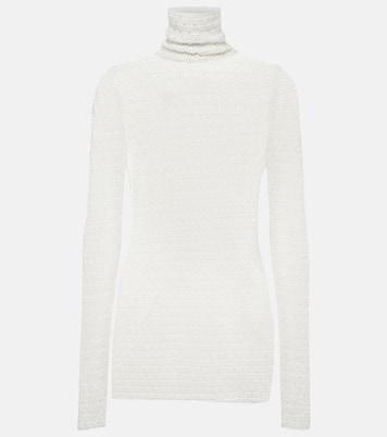 Top con cuello alto de croché | Toteme