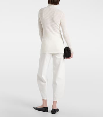 Top con cuello alto de croché | Toteme