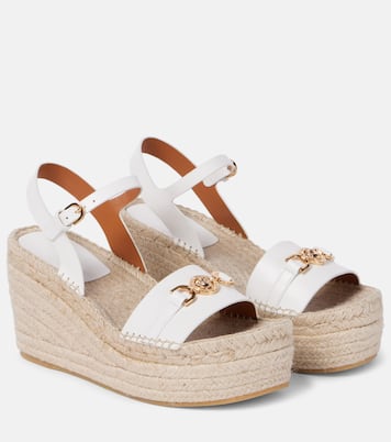 Espadrilles compensées Medusa ‘95 en cuir | Versace
