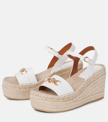 Espadrilles compensées Medusa ‘95 en cuir | Versace
