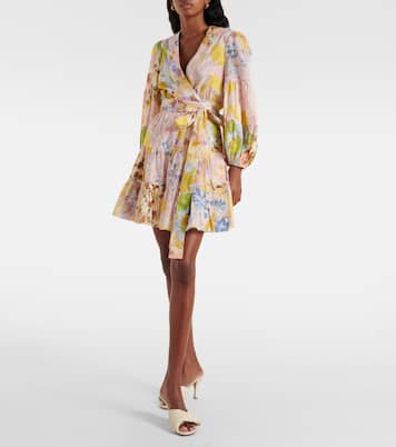 Vestido envolvente Pop de algodón floral | Zimmermann