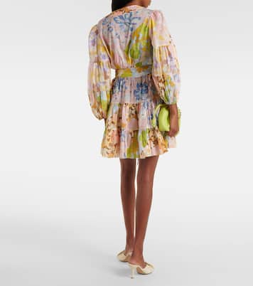 Vestido envolvente Pop de algodón floral | Zimmermann