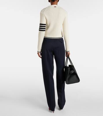 Cropped-Cardigan aus Wolle | Thom Browne