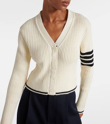 Cropped-Cardigan aus Wolle | Thom Browne