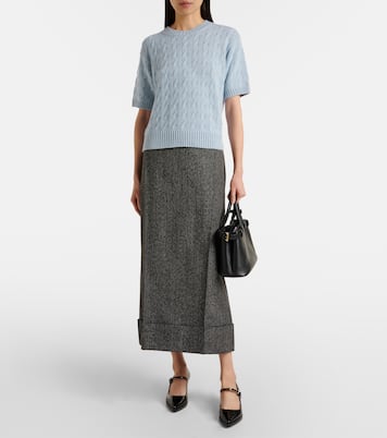 Top trenzado de cachemir | Prada