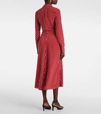 Lex polka-dot silk-blend midi dress | Veronica Beard