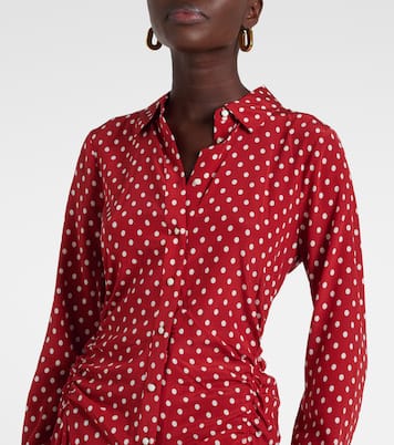 Lex polka-dot silk-blend midi dress | Veronica Beard