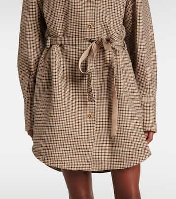 Robe chemise à carreaux | Patou