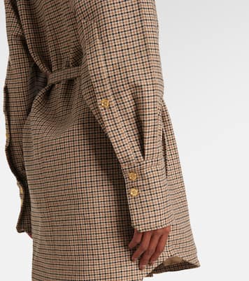 Robe chemise à carreaux | Patou