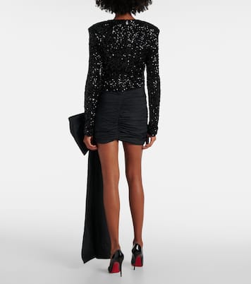 Bow-detail sequined minidress | Rotate