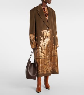 Paisley wool and cashmere coat | Etro