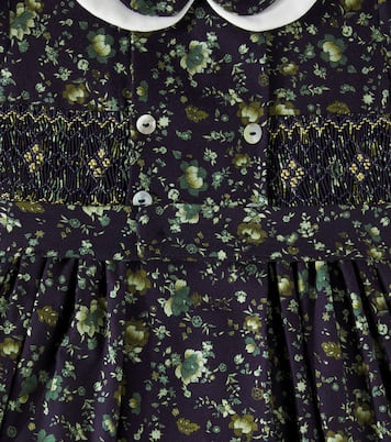 Abito Arcadia in cotone a punto smock | La Coqueta