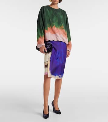 Top in misto seta ombré | Dries Van Noten