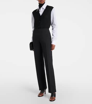 Gerade Hose Vesco aus Wolle | The Row