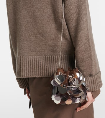 Bon Bon sequined mesh bucket bag | Jimmy Choo