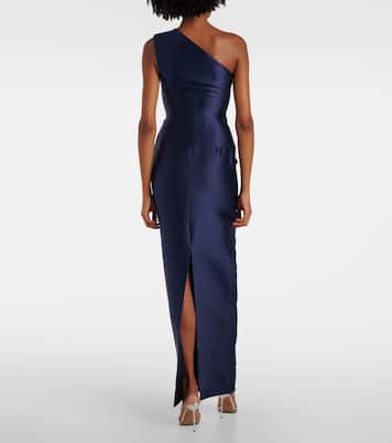Robe longue Kira asymétrique | Solace London