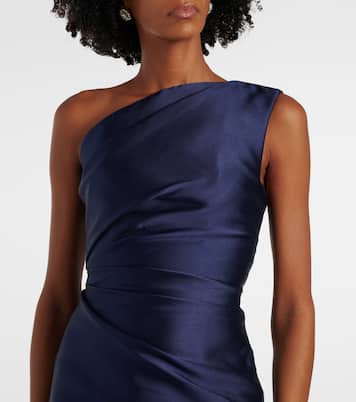 Robe longue Kira asymétrique | Solace London