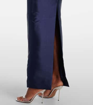 Robe longue Kira asymétrique | Solace London