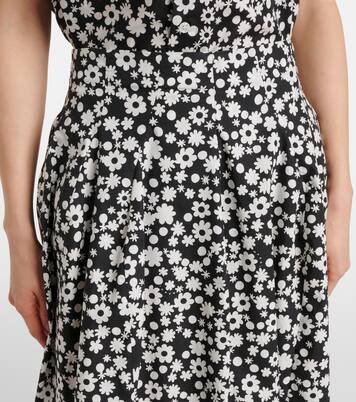 Gonna midi in cotone con stampa | Marni