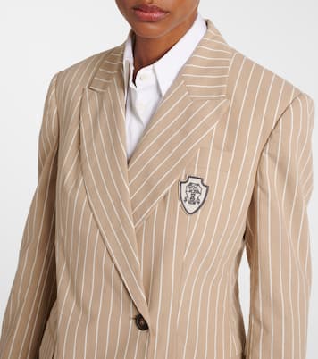 Blazer in cotone e seta | Brunello Cucinelli