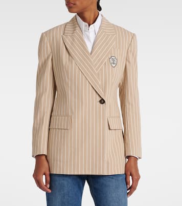 Blazer in cotone e seta | Brunello Cucinelli