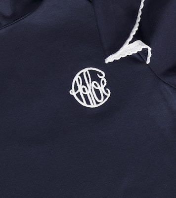 Top in jersey di cotone con ricamo | Chloé Kids