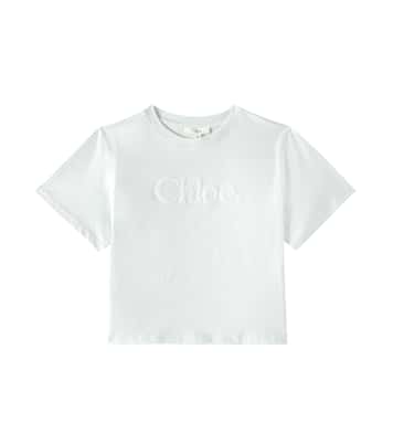 T-shirt en coton à logo | Chloé Kids