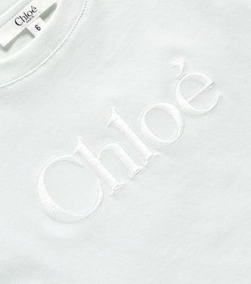 T-shirt en coton à logo | Chloé Kids