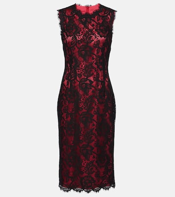 Cotton-blend lace midi dress | Dolce&Gabbana