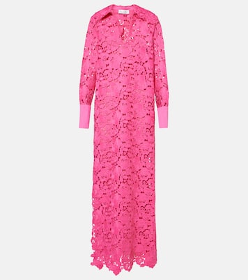 Vestido de fiesta de encaje floral | Oscar de la Renta