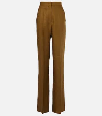 Pantaloni a gamba larga Aversa con logo | Max Mara