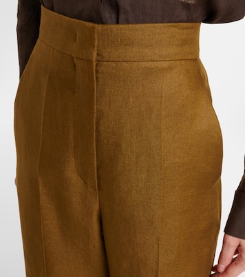 Pantaloni a gamba larga Aversa con logo | Max Mara